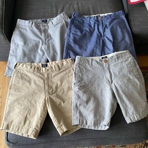 4-Pack J. Crew Chino Shorts 6” Inseam